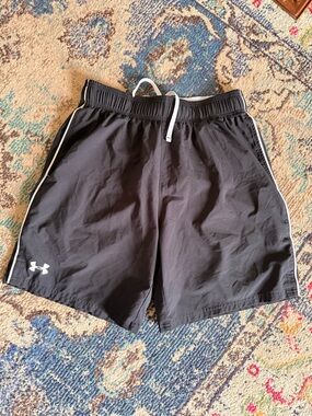 Under Armour Black and White Athletic Shorts